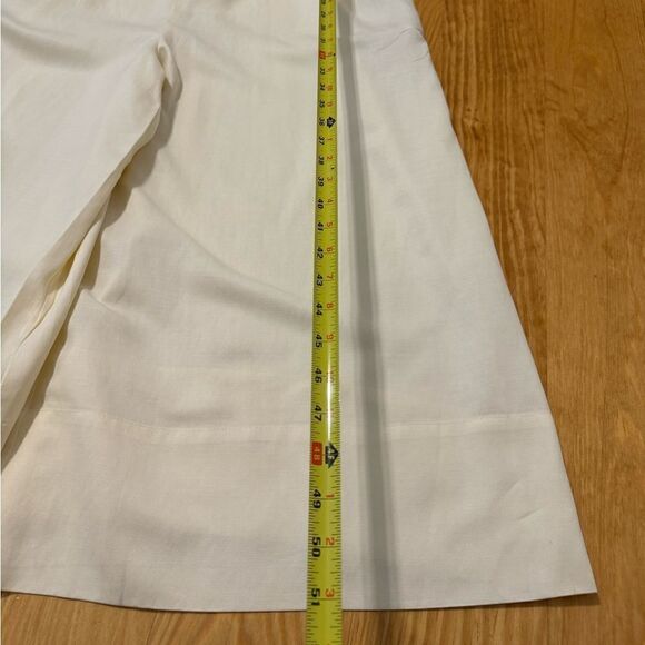 ULLA JOHNSON Iggy Wide Leg Jumpsuit Lemon/Yellow Cream Women’s SIZE 6 - Picture 4 of 11